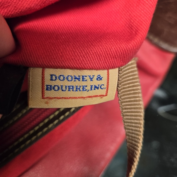 Dooney & Bourke Red Pebbled Leather Large Hobo Bag 2014 - Picture 12 of 16